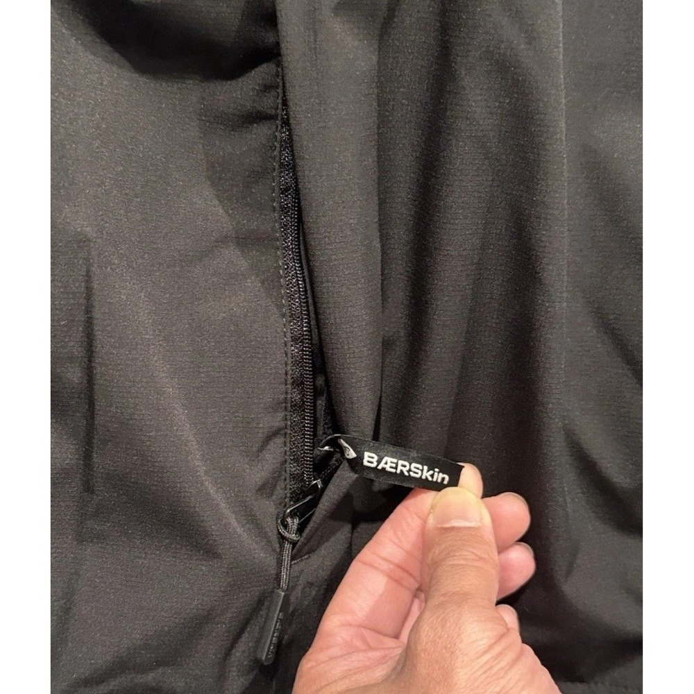 Baerskin Tactical Rain Jacket Mens Sz XL Black Waterproof Hooded Lightweight - Picture 15 of 16